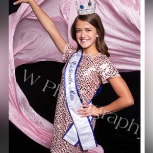 Kids Pink sequins dress